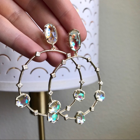 Kendra Scott Sheila Earrings in Dichroic Glass - Picture 1 of 5